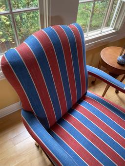 Vintage upholstered armchair