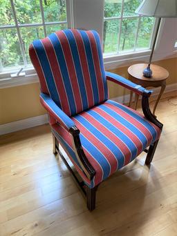 Vintage upholstered armchair