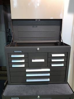 GREAT CONDITION! Kennedy Double Stack Toolbox with Key and Drawer Liners.