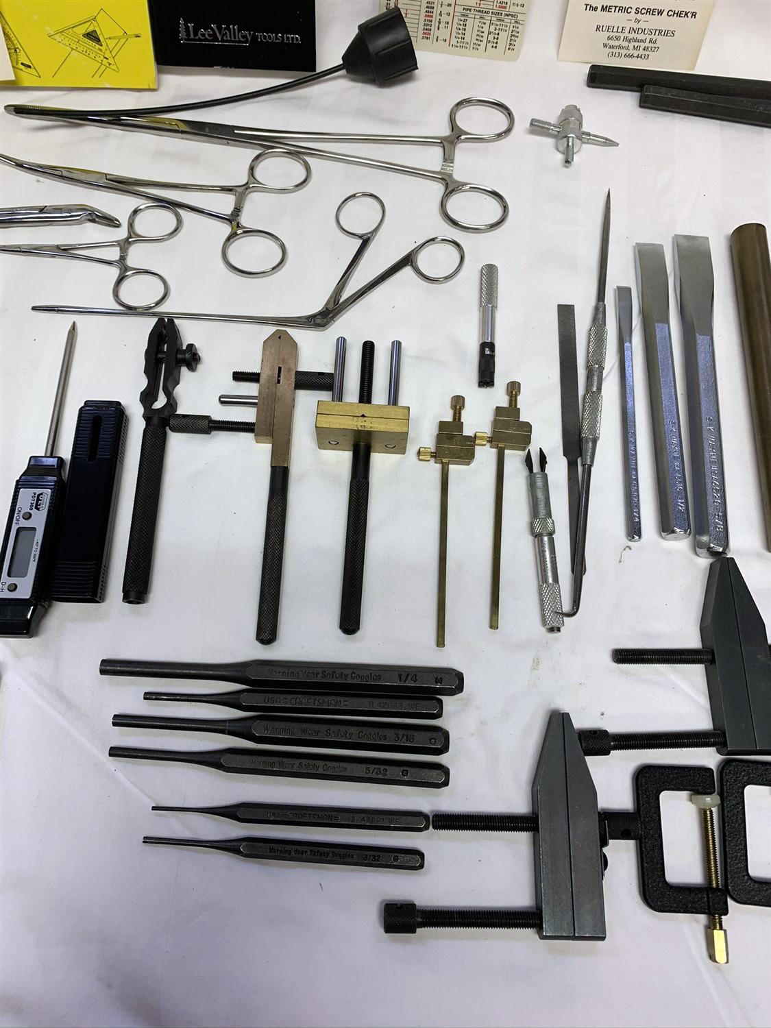 BIG GROUP! SK Chisels, Craftsman Punches, Extension Magnets, Machinist Clamps, Forceps