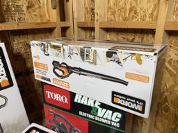 New in Box Leaf Blowers Lot plus accessories