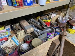 Large lot - shelves clean out - hardware, tools and more