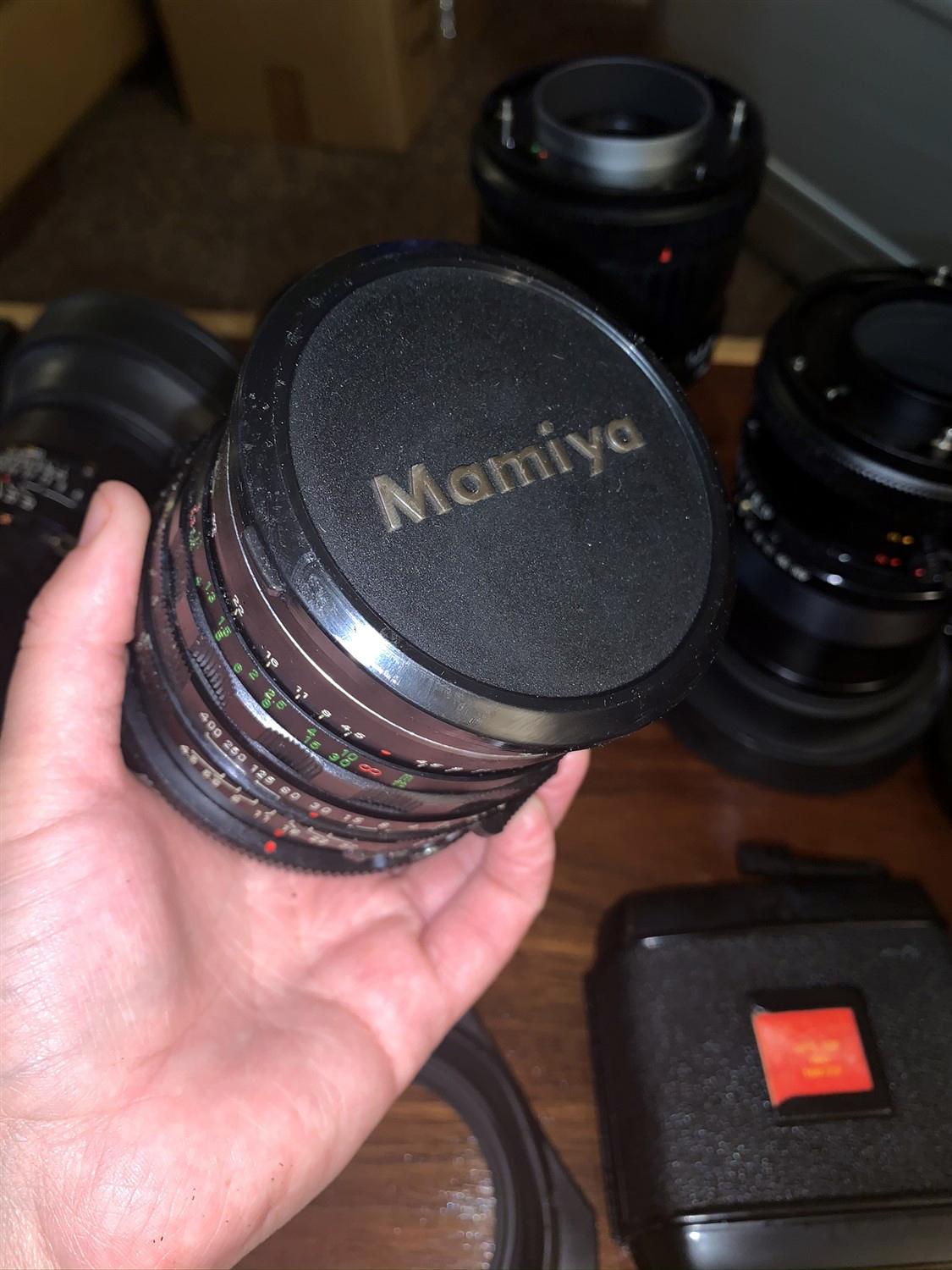 Mamiya  RB67 Camera 3 Mamiya  Lenses and Numerous Accessories