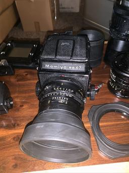 Mamiya  RB67 Camera 3 Mamiya  Lenses and Numerous Accessories