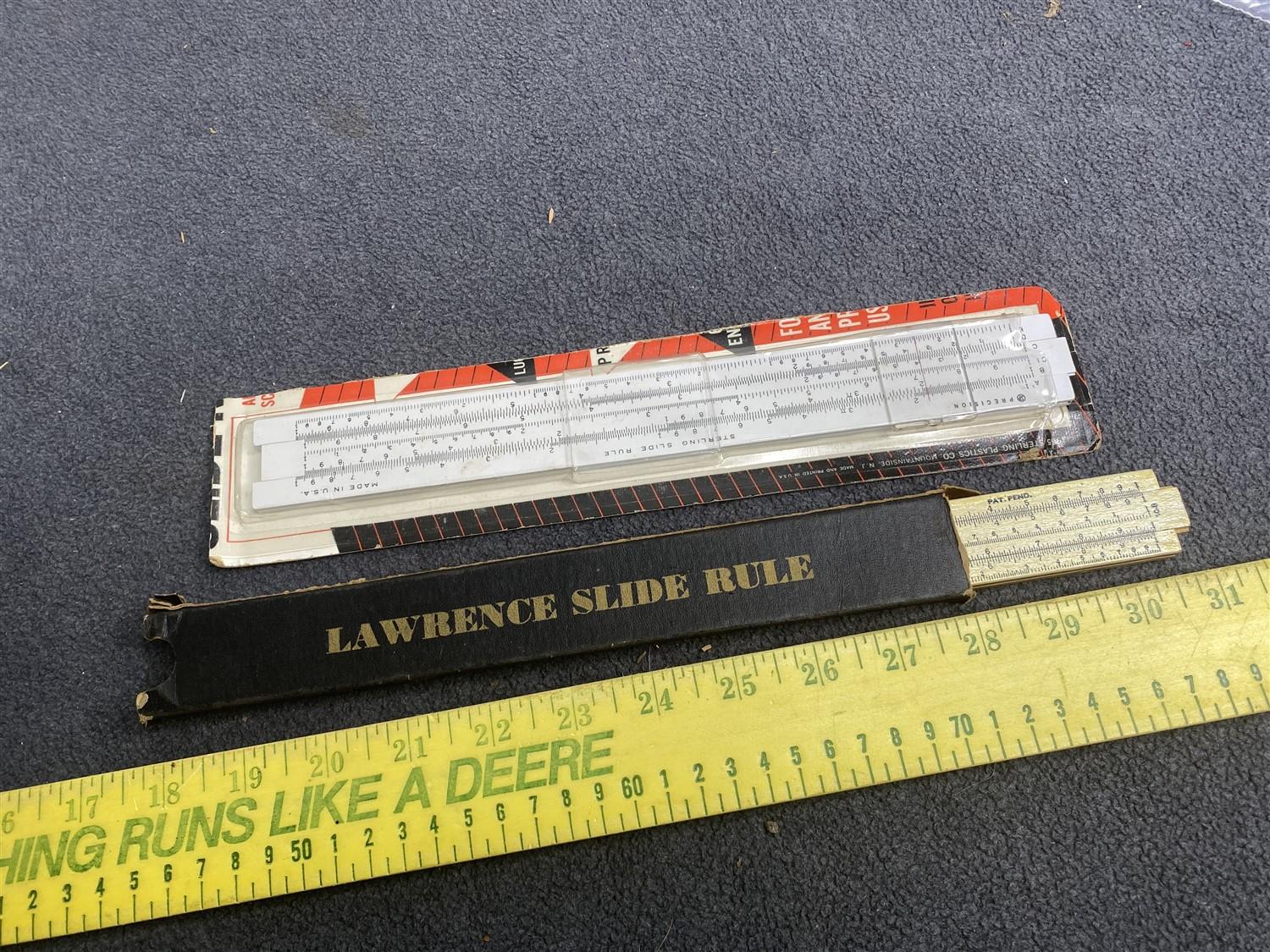 2 vintage slide rules