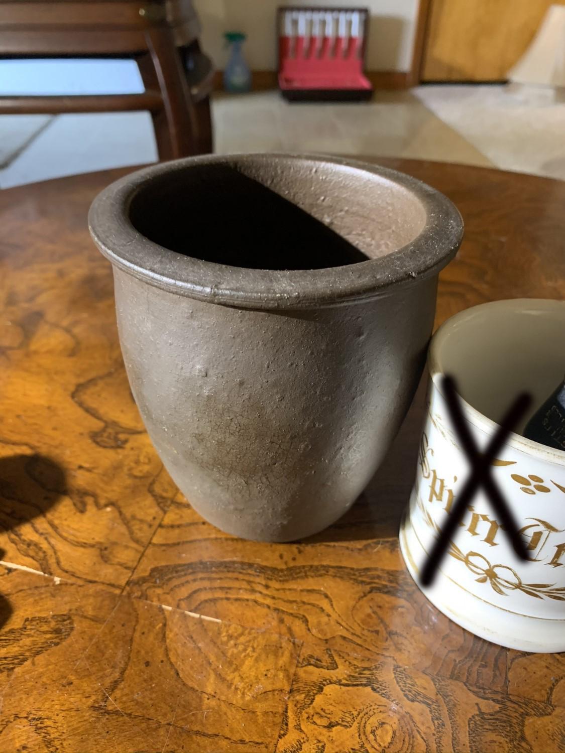 Stoneware cup, Match Holder, Burl wood Corkscrew, & More