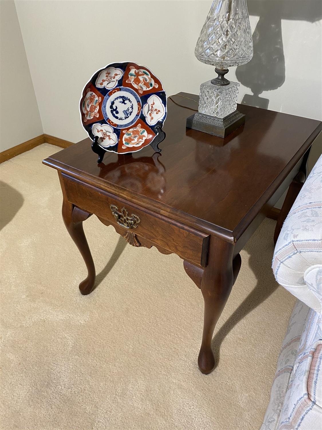 Pair of Vintage Queen Anne End Tables