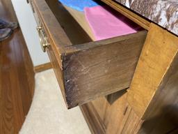 Nice Victorian Cabinet w/Red Marble Top