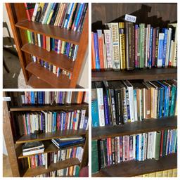 Contents of three shelves - books