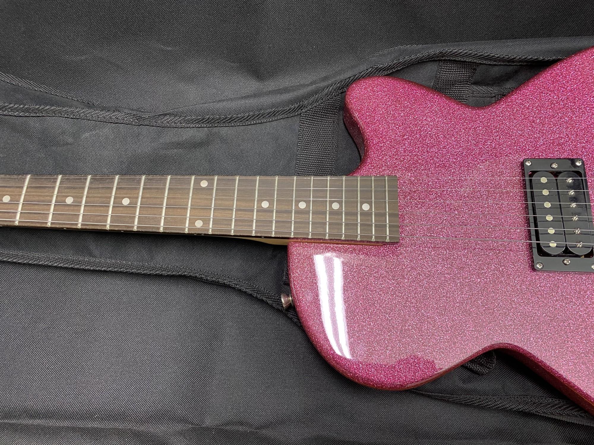 Vintage Pink Sparkle Guitar