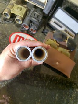 Binoculars, Silencio Shooting Glasses,  Vintage Quail Call