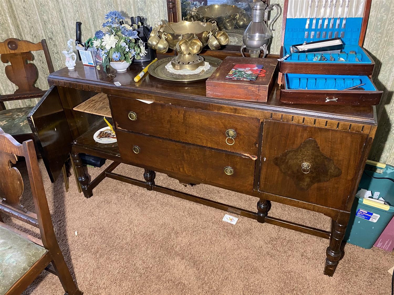 Antique Buffet Table