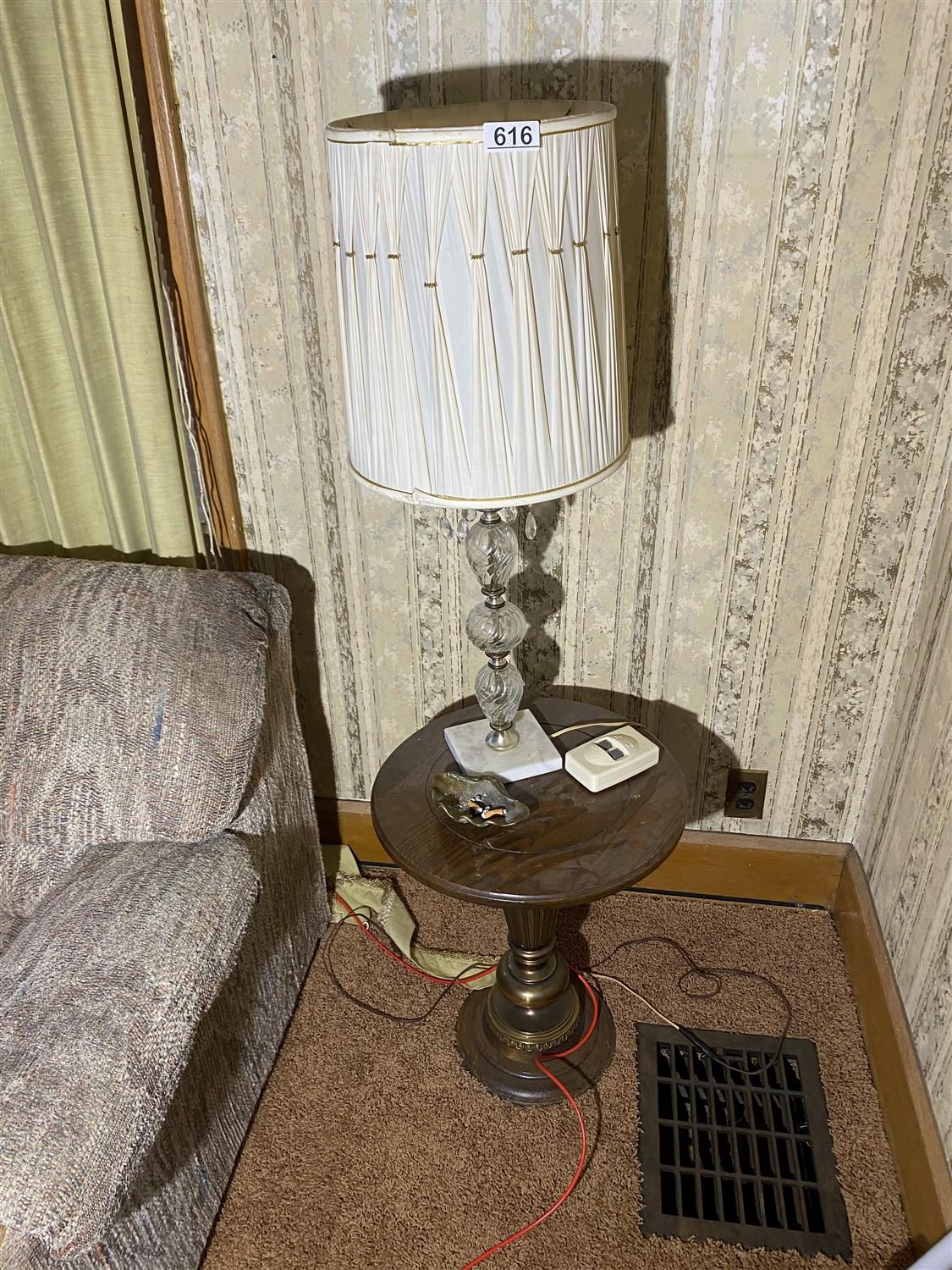 Vintage Mid Century Lamp PLUS Table