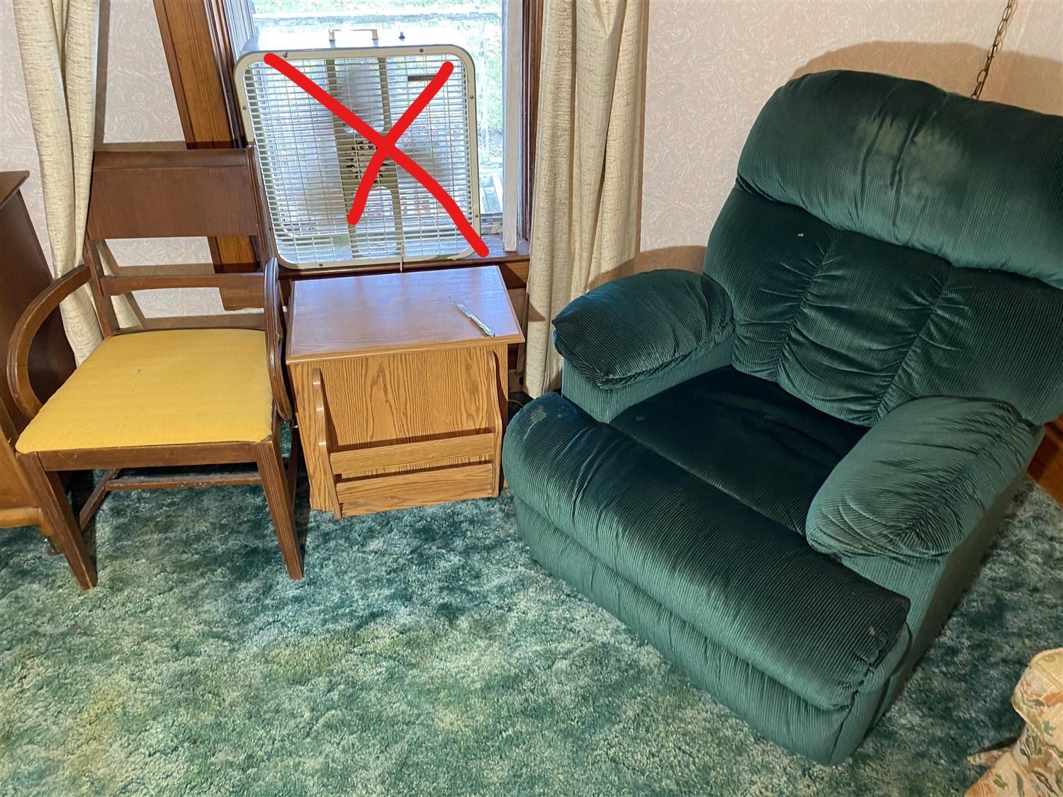 Group lot of assorted vintage furniture