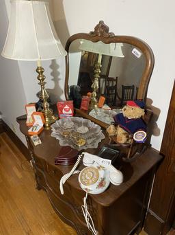 Antique Oak Dresser with Mirror