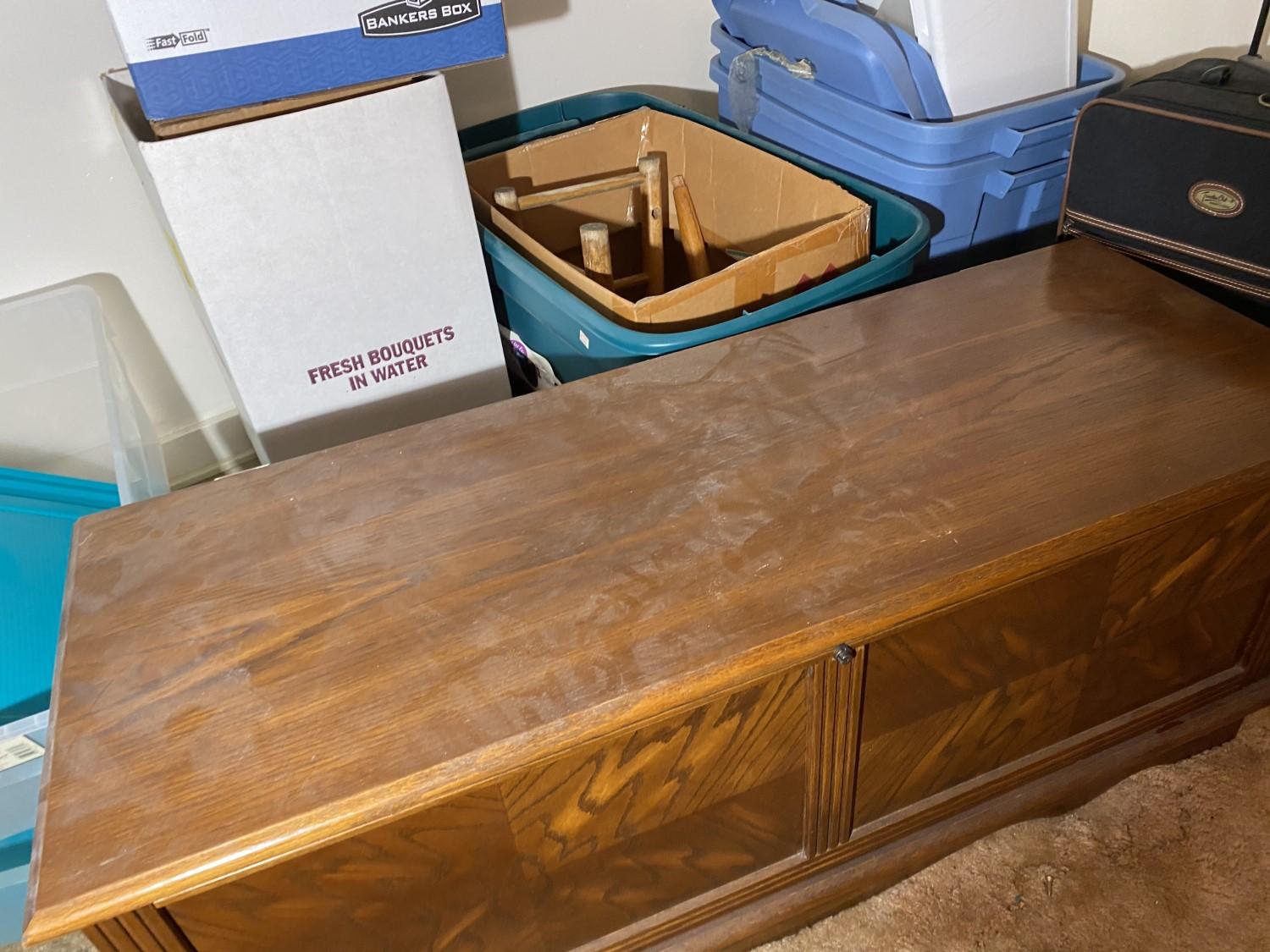 Vintage Cedar Trunk "Englander with Love."