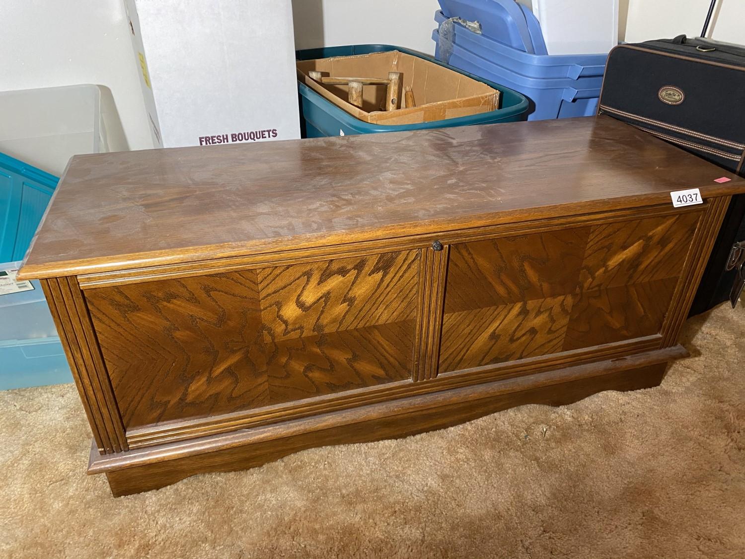 Vintage Cedar Trunk "Englander with Love."