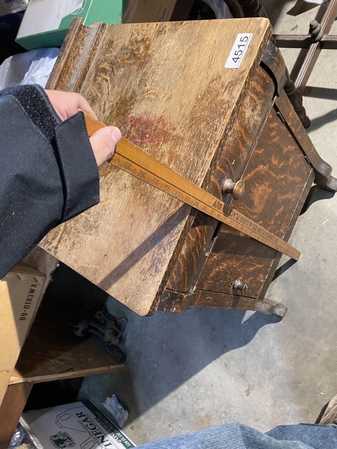 Small table and Oak stand with drawer