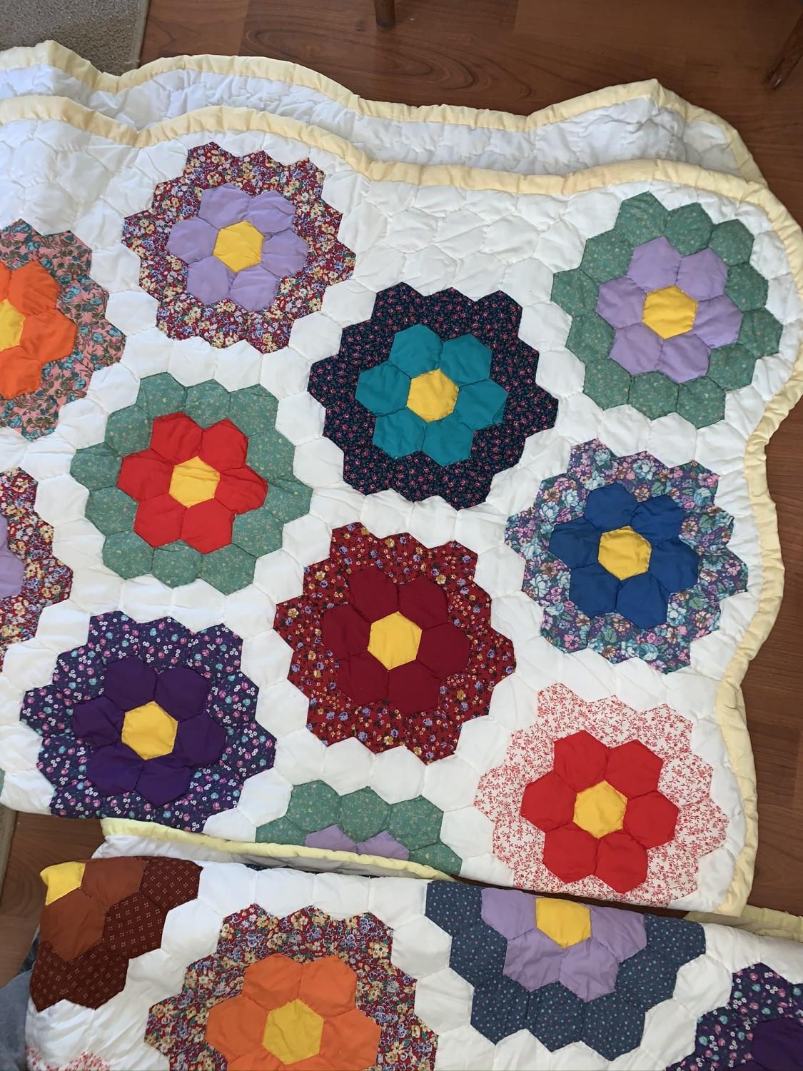 3 Beautiful Hand Stitched Quilts