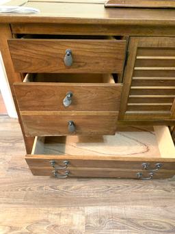 Bassett Furniture, Dresser with Mirror and Night Stand