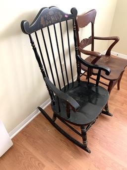 Kling Concord Rocking Chair & Wooden Chair