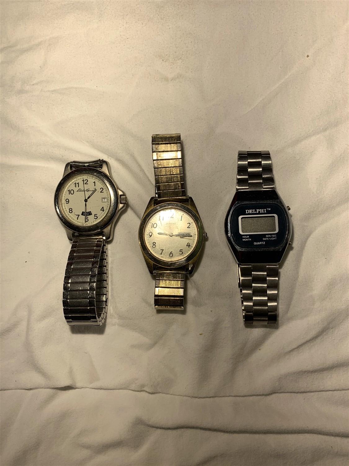 Assortment of Tie Tacks and Watches