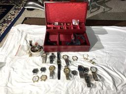 Assortment of Tie Tacks and Watches