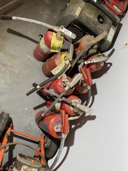 Group lot of fire extinguishers