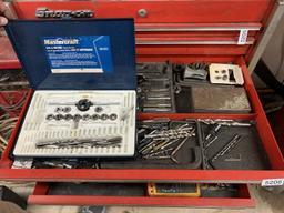 Contents of 4 Drawers Including - Tap & Die Set, Allen Wrenches, Body Hammers & More