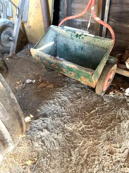 Yard - Man Mower, Wheel Barrel & Seeder