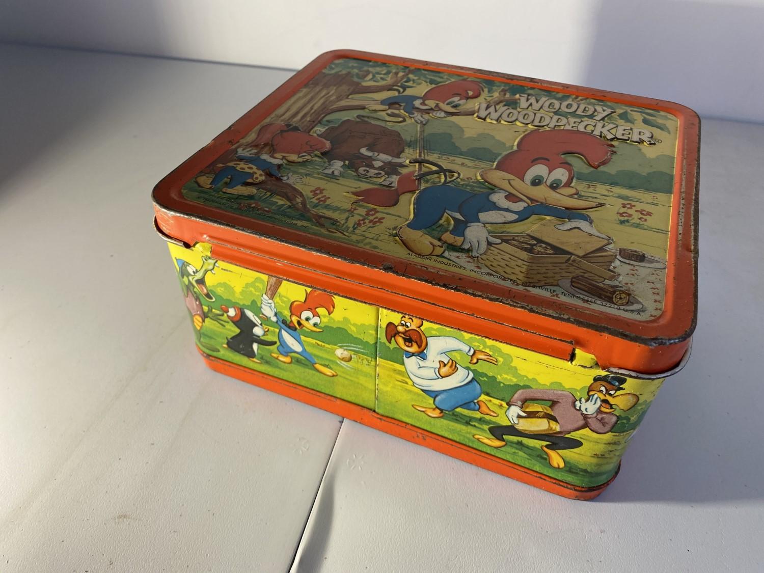Vintage Metal Lunchbox Woody Woodpecker
