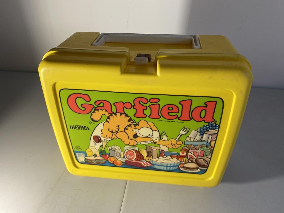 Vintage Plastic Lunchbox Garfield by Thermos