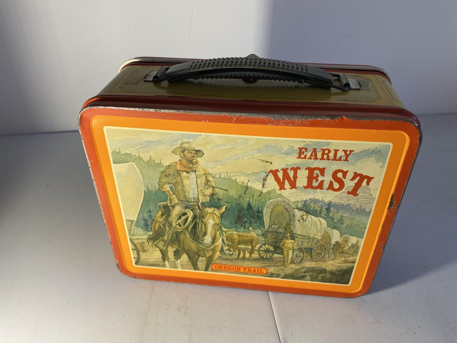 Vintage Metal Lunchbox Early West
