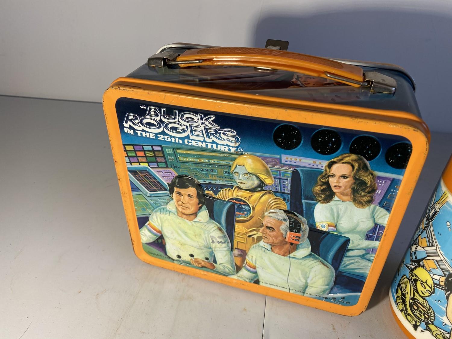 Vintage Metal Lunchbox Buck Rogers with Thermos