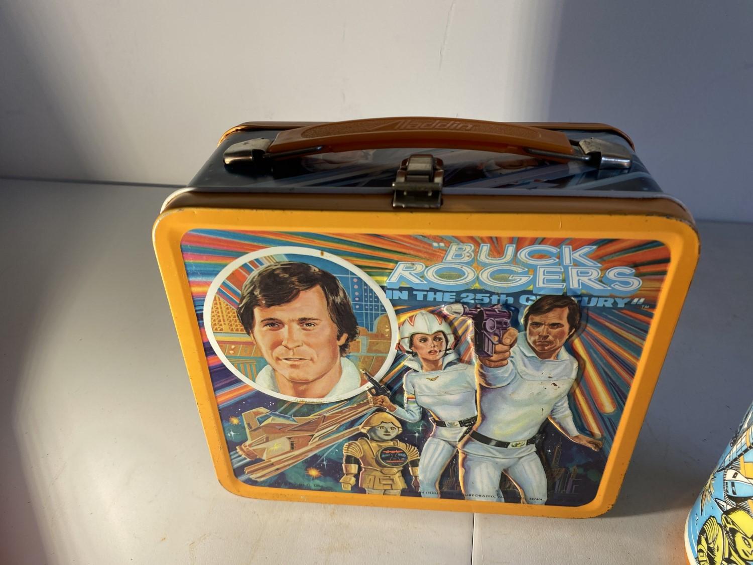 Vintage Metal Lunchbox Buck Rogers with Thermos