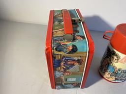 Vintage Metal Lunchbox Annie With Thermos