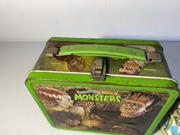 Vintage Metal Lunchbox Movie Monsters with Thermos