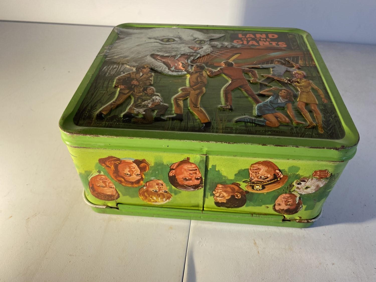 Vintage Metal Lunchbox - Land of Giants