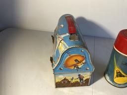 Vintage Metal Lunchbox - Outer space