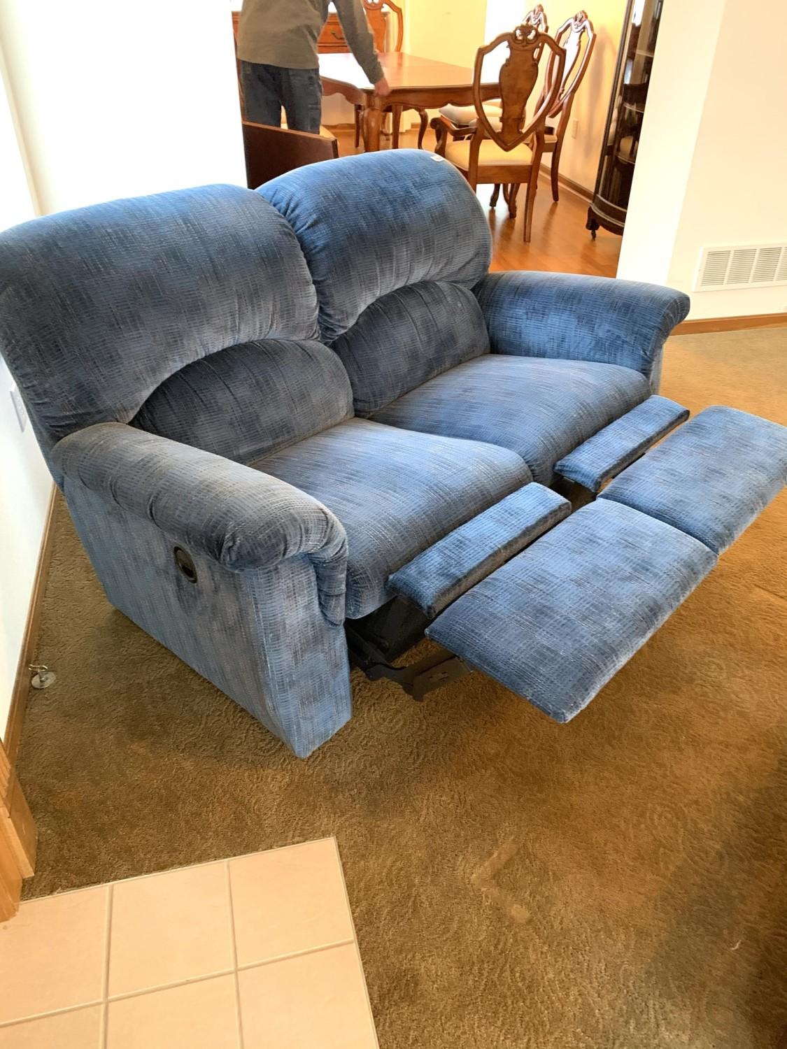 La -Z -Boy Power Recliner with Matching Reclining Loveseat