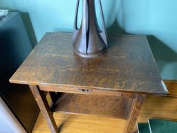 Warren Hile Studio Arts & Crafts Lamp Table with Drawer