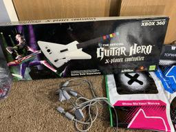 XBOX Guitar Hero Controller & 2 Gaming Mats