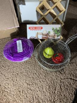 Kitchen Items, Bread Box, Kitchen Timers, & More
