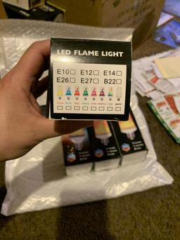 Large lot of assorted new light bulbs