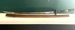 Decorative Samurai Sword in Scabbard - 38" long