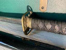 Decorative Samurai Sword in Scabbard - 25" long