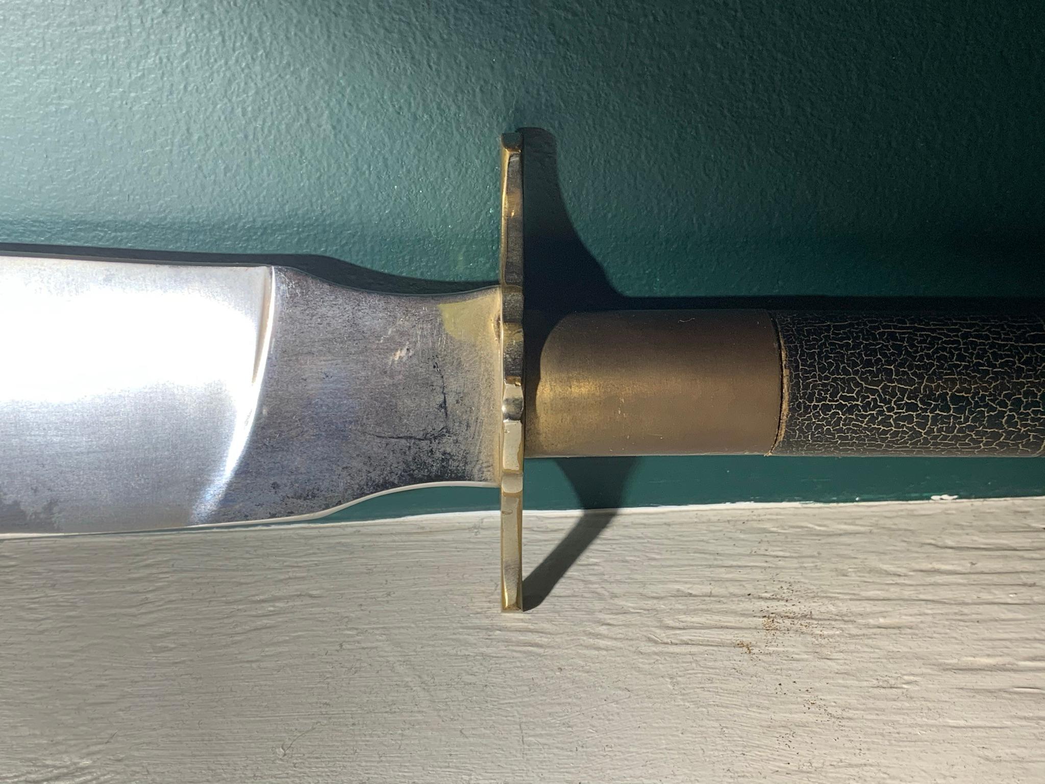 Large Sized Chinese Halberd Knife on Pole - 47" total length