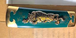 Franklin Mint Asian Style Collector knife in box - 7.5" long