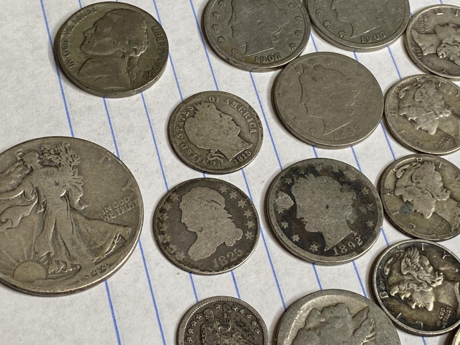 Large lot of mostly silver type coins and more