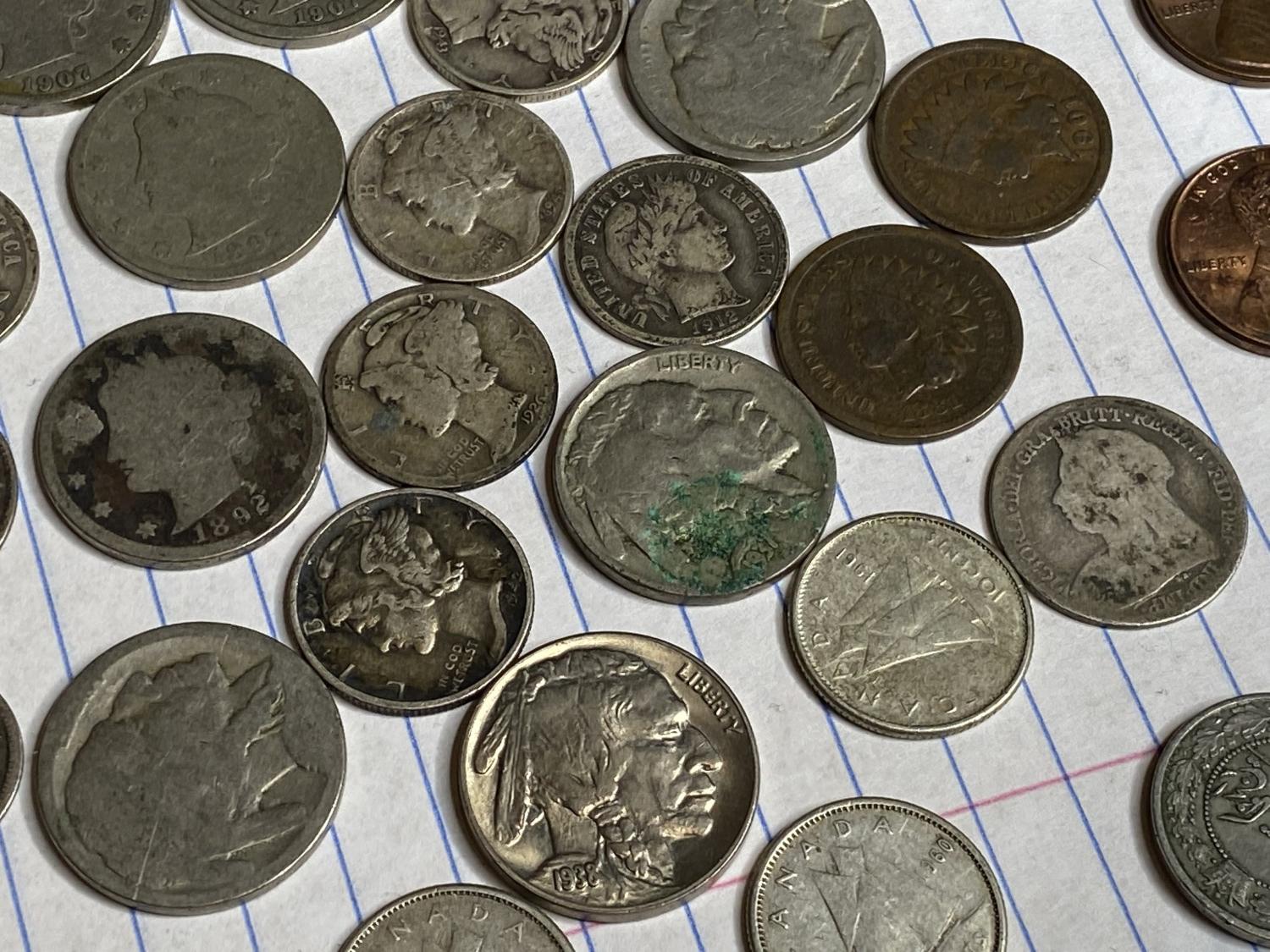 Large lot of mostly silver type coins and more